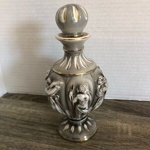 Vtg ELPA Alcobaca Hand Painted Perfume Bottle